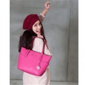 Michael Kors Jet Set Saffiano Top Zip女士时尚真皮托特包 多色可选