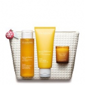 CLARINS 娇韵诗 家庭SPA套装（沐浴露200ml+身体乳200ml+香薰蜡烛50g）212元包邮包税