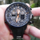 五局含秋波！Citizen 西铁城 夜空之鹰 光动能5局电波男表 新低$252（$283-30-1）到手￥1800