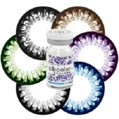 clbcolor科莱博 丝韵半年抛型1片装*2 （赠卫康护理液125ml+镜盒）