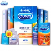 杜蕾斯（Durex）  激爽四合一避孕套组合共50片