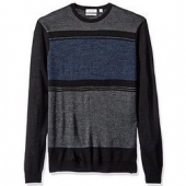 Calvin Klein Merino End on End Blocked 男士美利奴羊毛毛衣