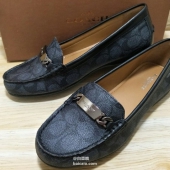 COACH 蔻驰 女士真皮乐福鞋 两色 $49.99 到手￥445