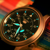 精工（SEIKO）  SNK809 精工5号 男士自动机械表 （21石、全背透）