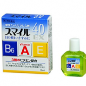 凑单品：狮王 smile 40EX 缓解疲劳红血丝眼药水 蓝色 15ml