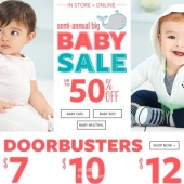 仅限1天！Carter's 卡特童装美国官网 精选童装低至5折/5件套$12/满$40额外8折