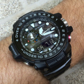 卡西欧（CASIO） Gulfmaster 海之强者 6局电波+三重感应太阳能男表 温度测量功能
