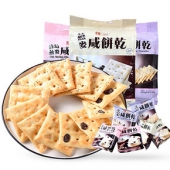 前1000名半价# 美味栈 香港燕麦咸饼干 400g*2
