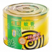 榄菊 大盘艾草型黑蚊香40单盘（带蚊香座）*2份