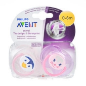 凑单品：AVENT 飞利浦 新安怡 卡通安抚奶嘴 (0-6个月)