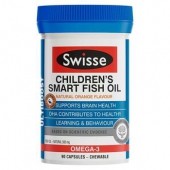 Swisse 儿童欧米伽鱼油益智咀嚼胶囊 90粒