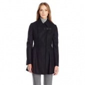 Calvin Klein Asymmetrical 女款羊毛大衣