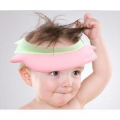 妙心 硅胶可调节小孩防水洗发帽
