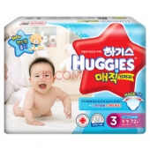 HUGGIES 好奇 magic魔术系列 3段金装升级纸尿裤 72片 男宝宝7-11kg    49元+6.55元税费