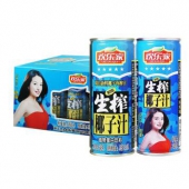 欢乐家 生榨椰子汁 罐装果肉椰汁 245ml*12瓶 整箱