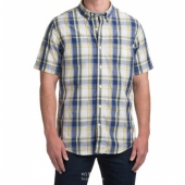 Timberland 添柏岚 男士短袖格纹衬衫 3折$14 多色 到手￥115