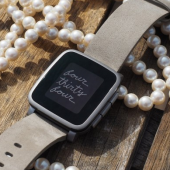 Pebble Time Steel 智能手表全钢版  防水设计