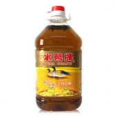 水鴨牌 纯正压榨菜籽油 非转基因食用油 4L