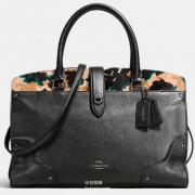 COACH 蔻驰 女士真皮印花马毛单肩包 4折 $318 到手￥2320 国内￥5950