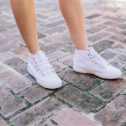意大利国民鞋：Superga 2095 COTU 系列 女士高帮帆布小白鞋