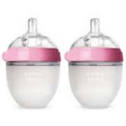 新低价！Comotomo可么多么 硅胶奶瓶 150ml*2只 粉色
