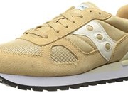 限码：Saucony Originals 男士 时尚帆布 跑鞋 驼色