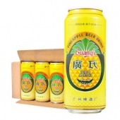 限华南：广氏 菠萝啤果味饮料 500ml*12听 大罐啤酒整箱装