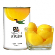 水果四记 黄桃水果罐头 425g*2罐