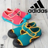 2016夏季款：adidas阿迪达斯 大童款 沙滩/包头凉鞋 两色可选