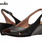 限尺码，Clarks 其乐 女士坡跟凉鞋 2色 Prime会员免费直邮到手￥238.51