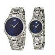 摩凡陀（Movado） COLLECTION  情侣对表 瑞士石英腕表0606369/0606370