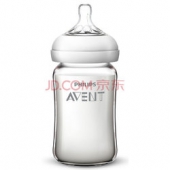 飞利浦 AVENT 新安怡 SCF679/17 宽口径自然顺畅玻璃奶瓶 240ml    45元（89元，可199-100）