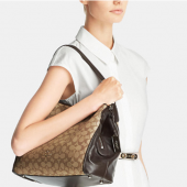 蔻驰（COACH） Signature Edie 女士单肩包 LOGO印花款