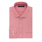汤米·希尔费格（Tommy Hilfiger）  Non Iron Regular Fit Solid Spread Collar 男士免烫衬衫