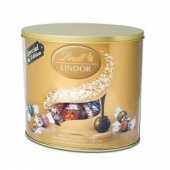 Lindt 瑞士莲 进口巧克力球lindor精选软心混合筒装540克 45粒装（瑞士品牌 香港直邮）