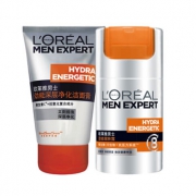 LOREAL欧莱雅 男士劲能深层洁面膏+劲能醒肤露套装