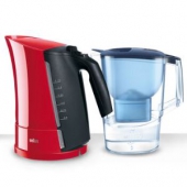 德国博朗（BRAUN） WK300 电水壶 碧然德定制装（红色）1.7升