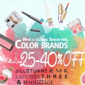 iMomoko官网4月特卖，人气日系彩妆6-8折 含LADUREE拉杜丽、JILL STUART、MAQUILLAGE恋爱魔镜、THREE、RMK等