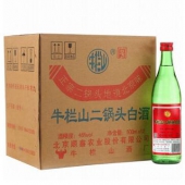 牛栏山 大二锅头 46度 500ml*12瓶 整箱装 （绿瓶）