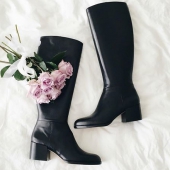 Sam Edelman 女士真皮及膝长靴 3折$75 到手￥665