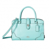蔻驰（COACH） Grain Leather Mercer 24 Satchel 女士斜挎包 触感柔滑