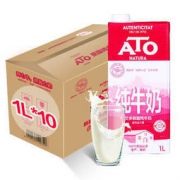 ATO艾多 超高温处理脱脂纯牛奶 1L*10盒
