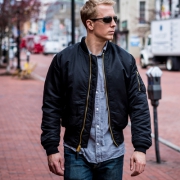 ALPHA INDUSTRIES 阿尔法工业 男士MA-1飞行夹克 帅气有型