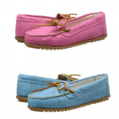 迷你唐卡（MINNETONKA） Canvas Moc帆布休闲鞋 蝴蝶结可爱