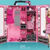 Barbie 芭比 DKY31 新版梦幻衣橱(带娃娃) 新低￥129包邮