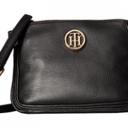 Tommy Hilfiger Alice East/West 金色logo 真皮单肩斜挎包