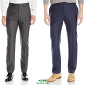 Calvin Klein 男士修身羊毛弹力西裤 多色 $25.59 到手￥215