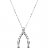 中亚prime会员！Sterling Silver 纯银愿望叉骨吊坠