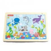 费雪 Fisher Price 动物乐园拼图拼板 FP7002B 儿童玩具