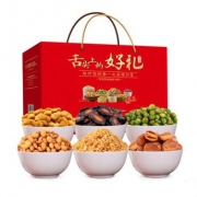 限华北 华东：甘源牌 舌尖好礼礼盒 干果零食大礼包 1500g/盒